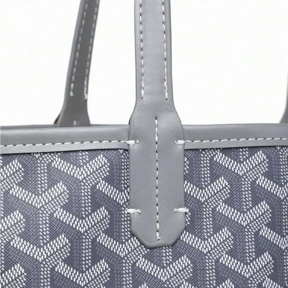 Gray fashion tote bag - Picture 4 of 6